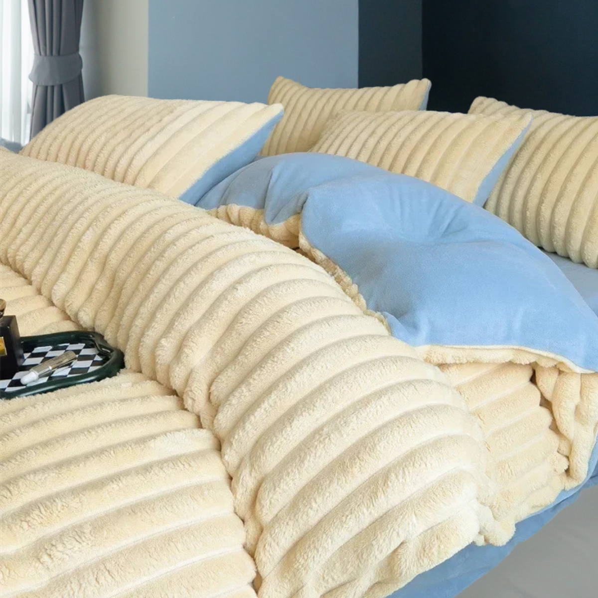 Winter Warm Plush Duvet Cover Set