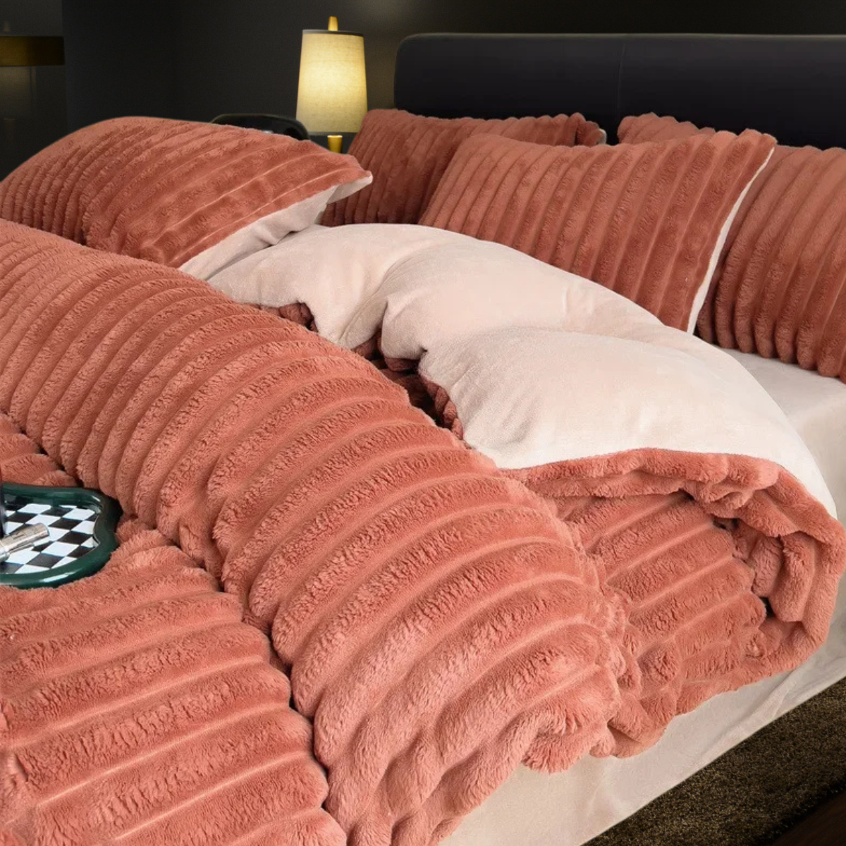 Winter Warm Plush Duvet Cover Set