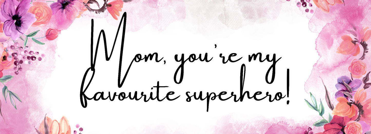 Mom’s Favorite Superhero – 14oz Travel Mug
