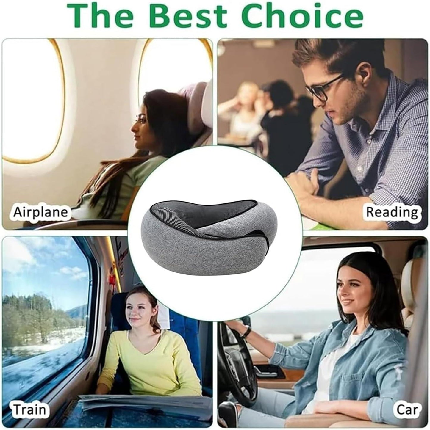 Ultimate Travel Comfort – Memory Foam Neck Pillow
