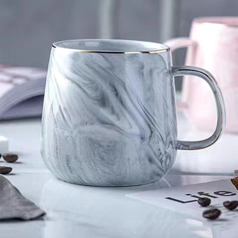 Luxury Nordic Marble Mug Set