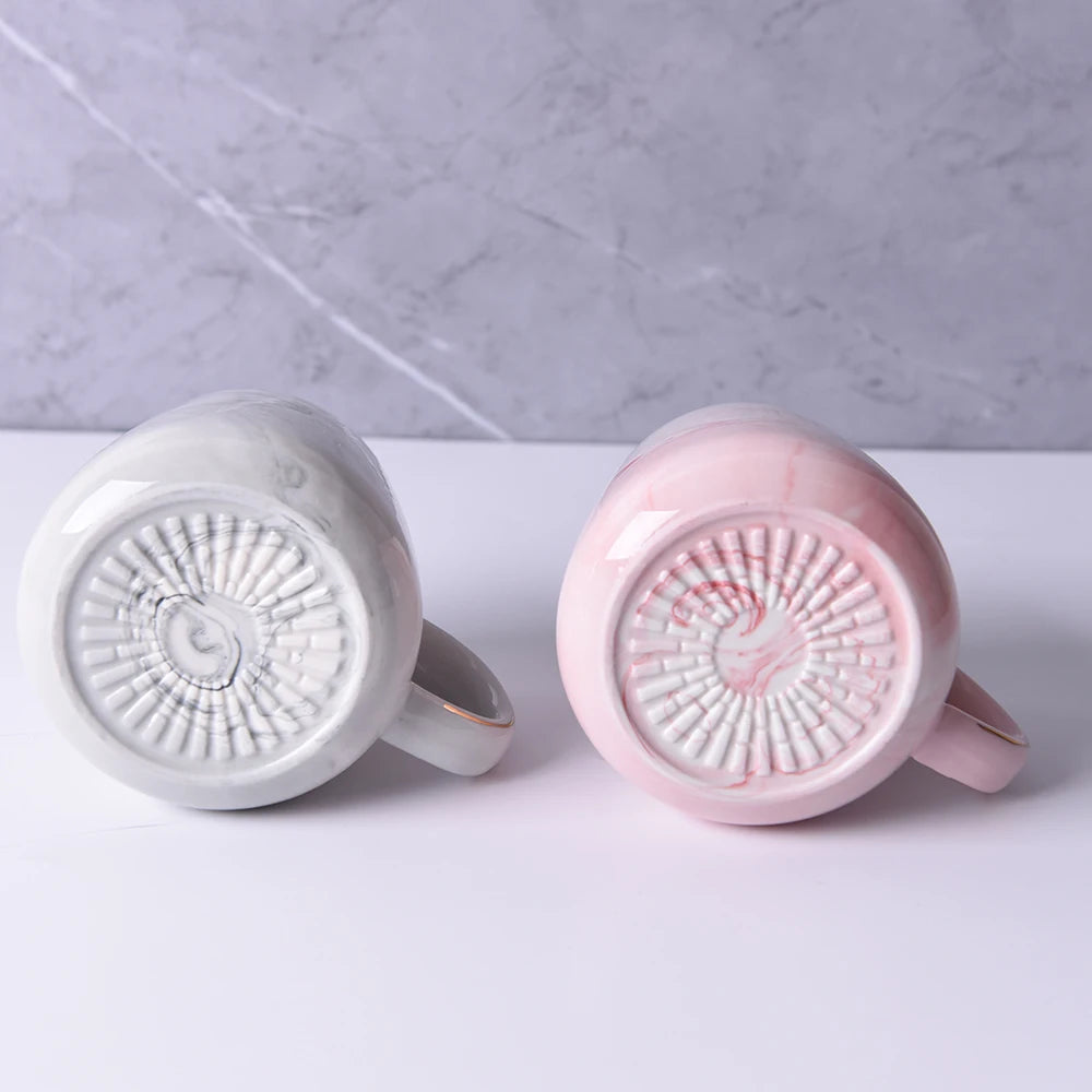 Luxury Nordic Marble Mug Set