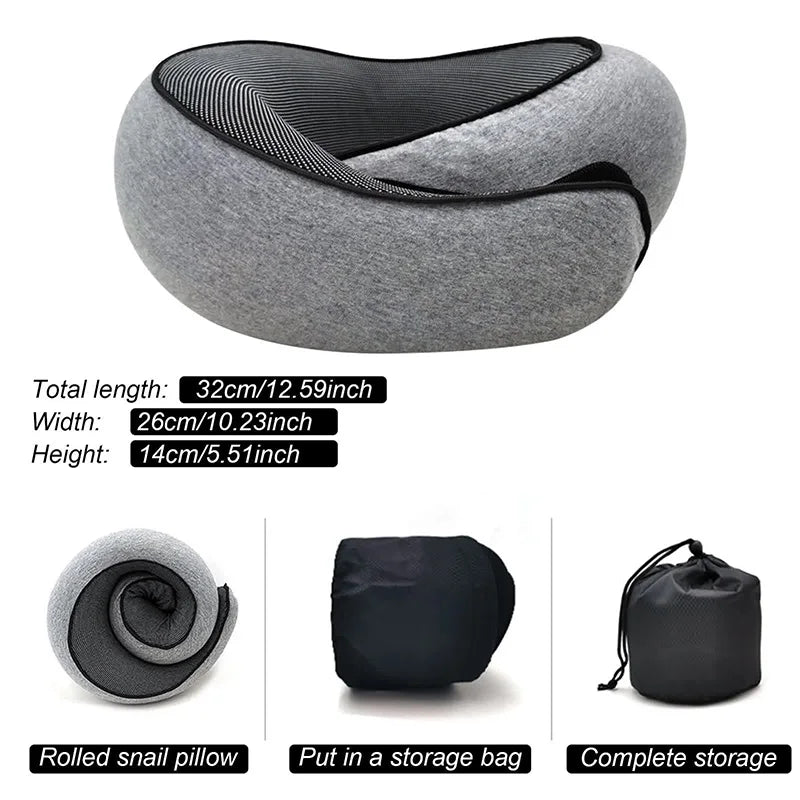 Ultimate Travel Comfort – Memory Foam Neck Pillow