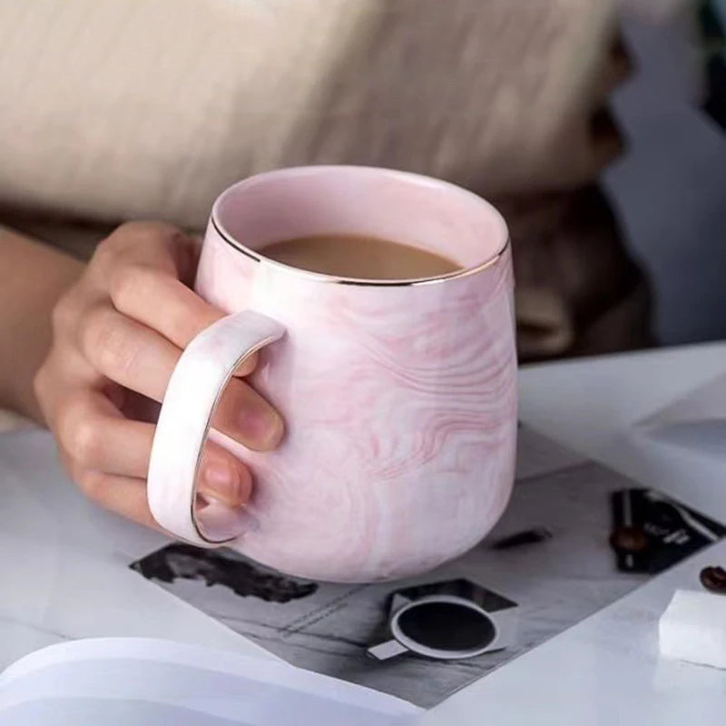 Luxury Nordic Marble Mug Set