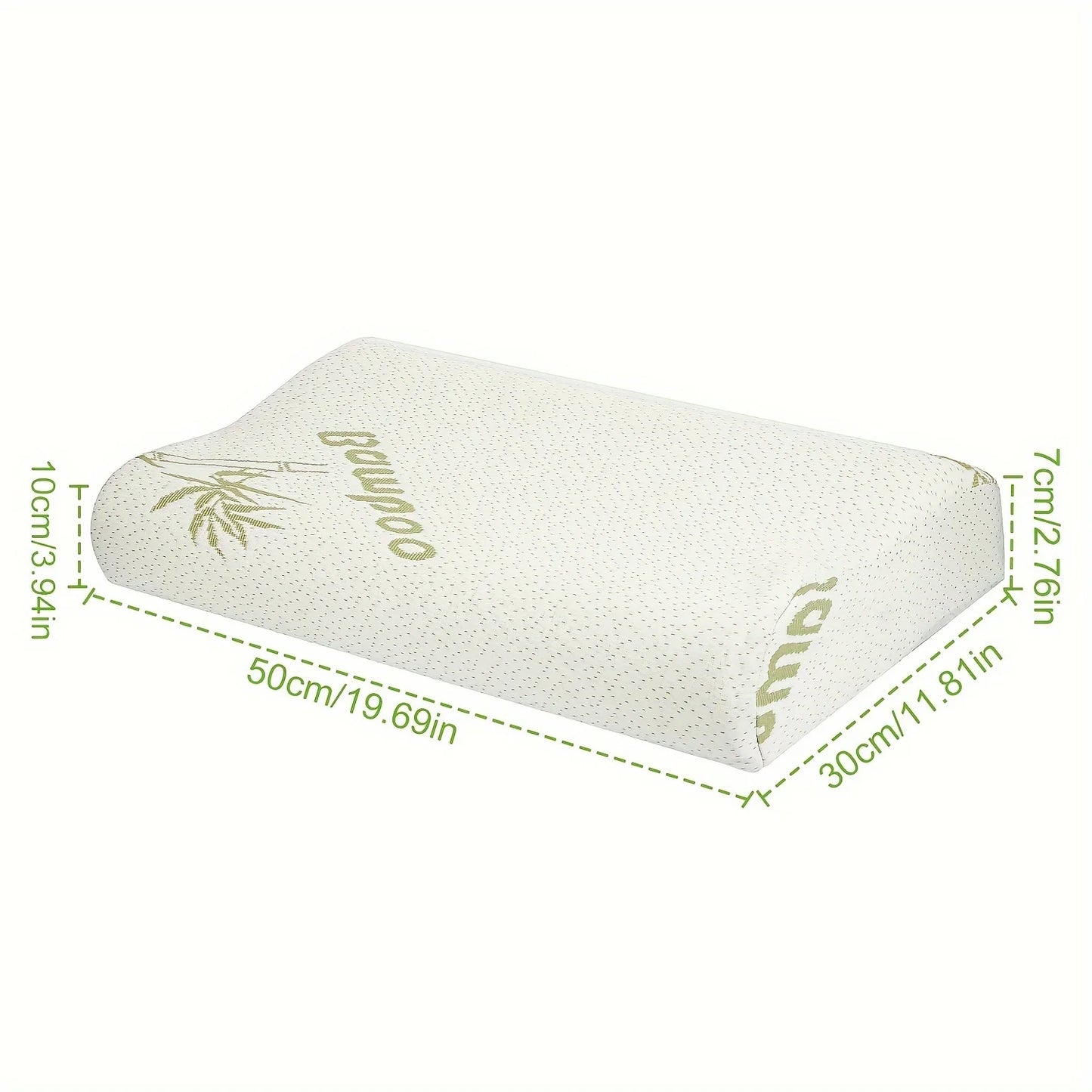 🌿 Bamboo Memory Foam Pillow – Wake Up Refreshed & Pain-Free! 🌿