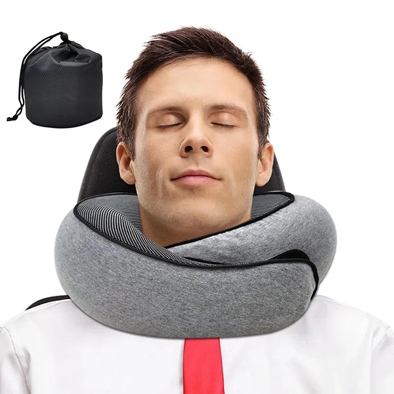 Ultimate Travel Comfort – Memory Foam Neck Pillow