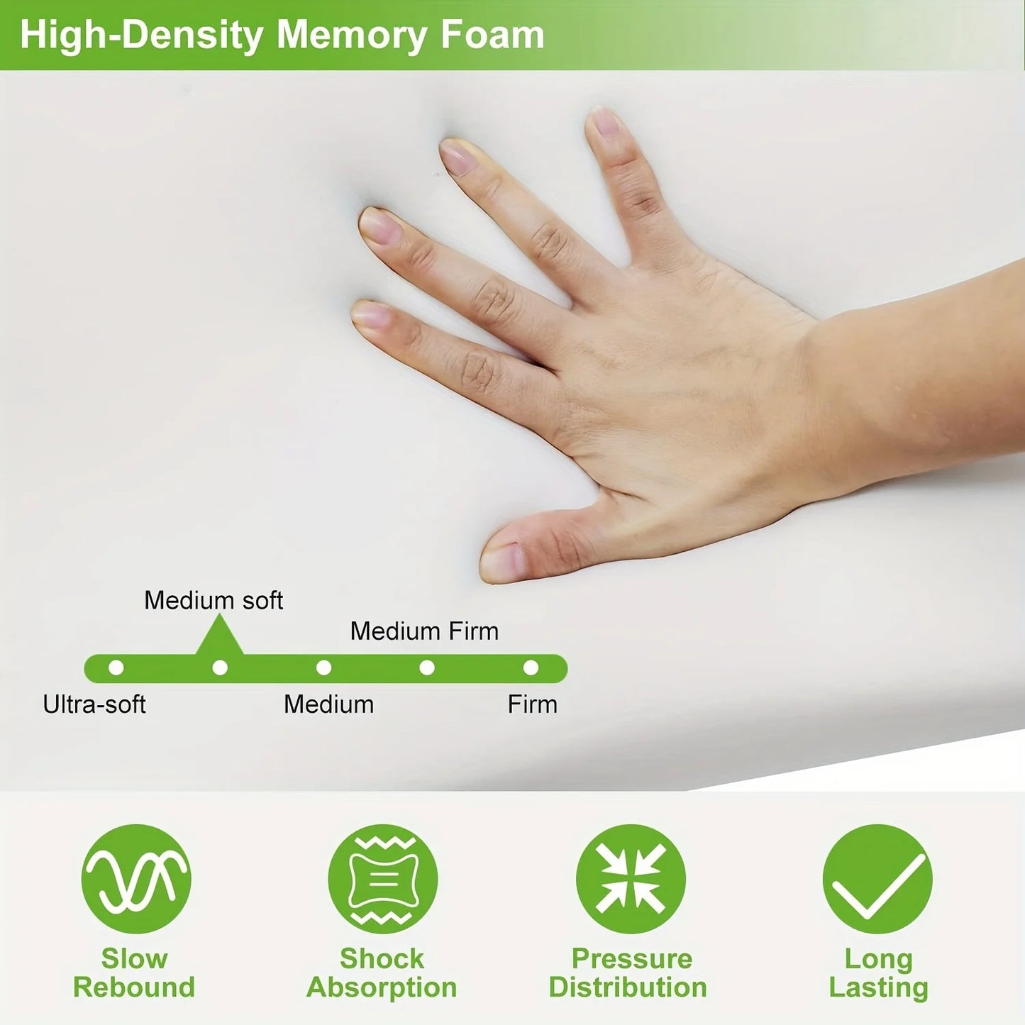 🌿 Bamboo Memory Foam Pillow – Wake Up Refreshed & Pain-Free! 🌿