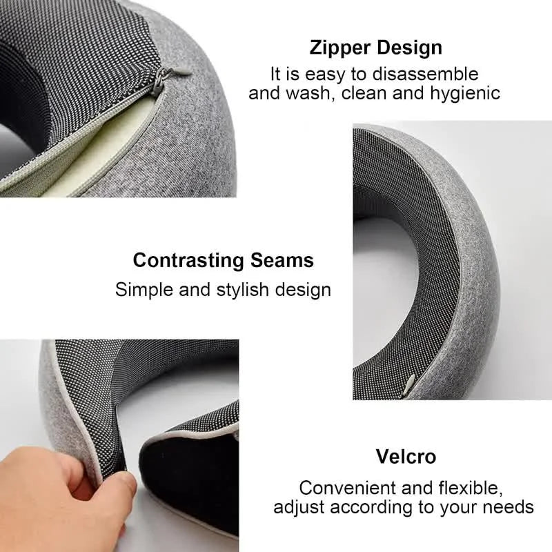 Ultimate Travel Comfort – Memory Foam Neck Pillow