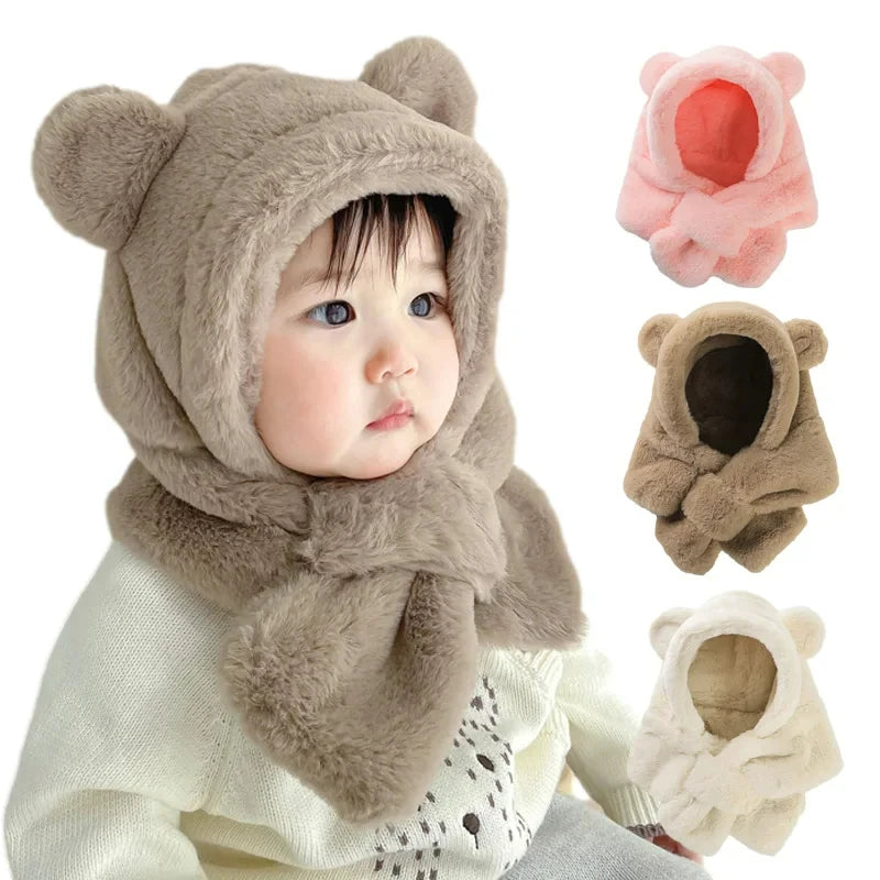 Winter Bear Baby Hat & Scarf Set