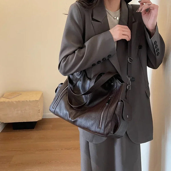 Chic Color Block Shoulder Bag